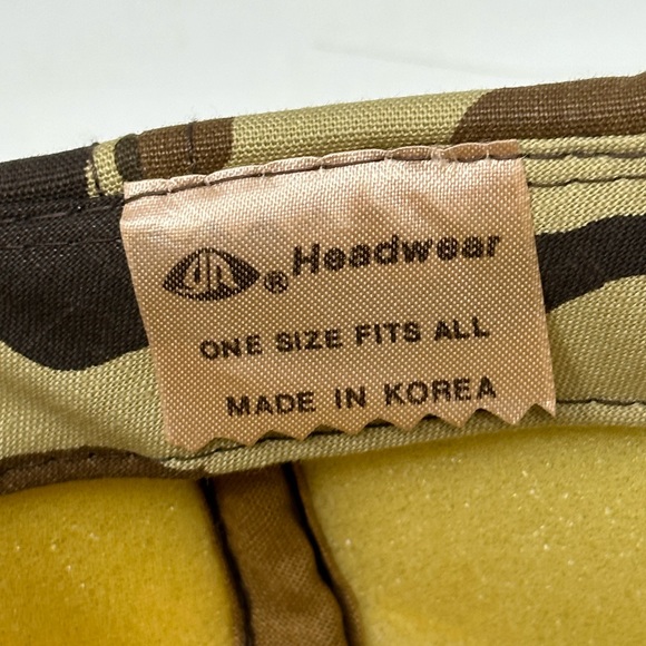 RARE Vintage Ducks Unlimited 50th Patch Snapback Hat Camo Solid Back Cap E9 - Picture 6 of 6